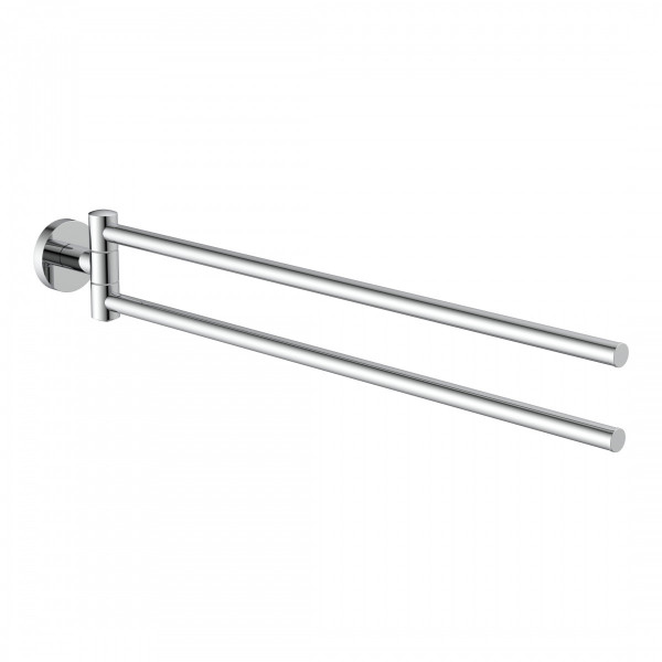 LONDON two-arm towel rail • chrome