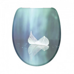 Siège WC FALLEN LEAF • plastique thermodurci • Avec abaissement automatique • SCHÜTTE