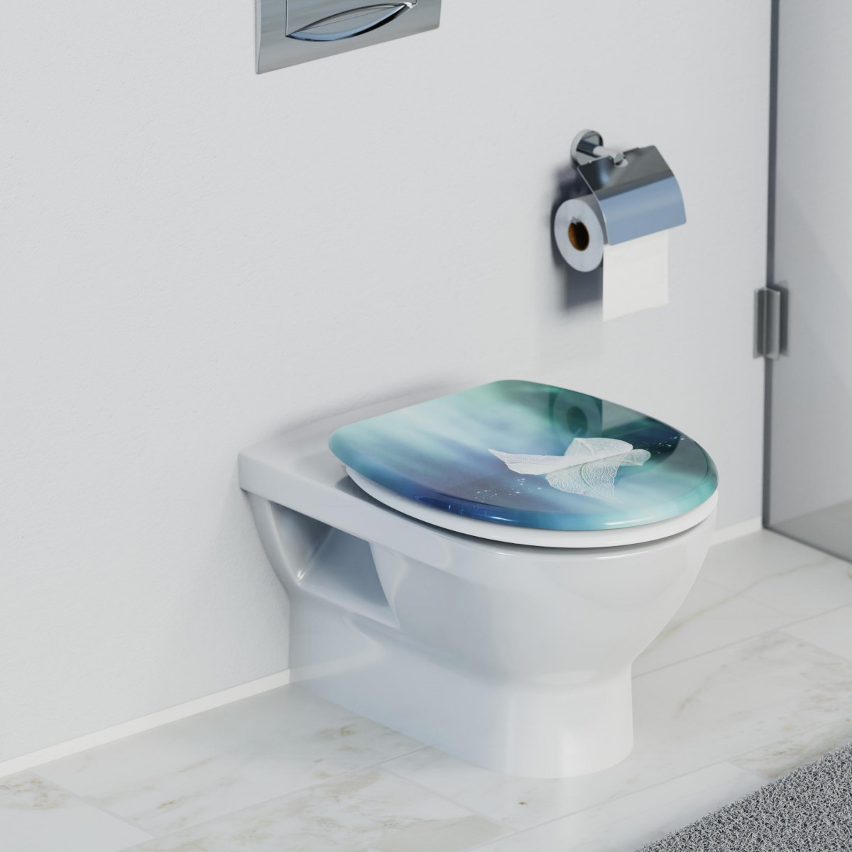 WC-zitting FALLEN LEAF • Duroplast • Met soft-close mechanisme • SCHÜTTE