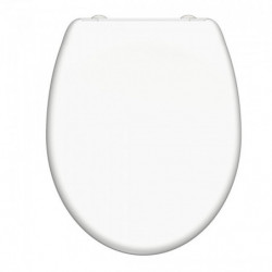 WC seat WHITE • Duroplast • Soft-close mechanism &amp; quick-release fastener