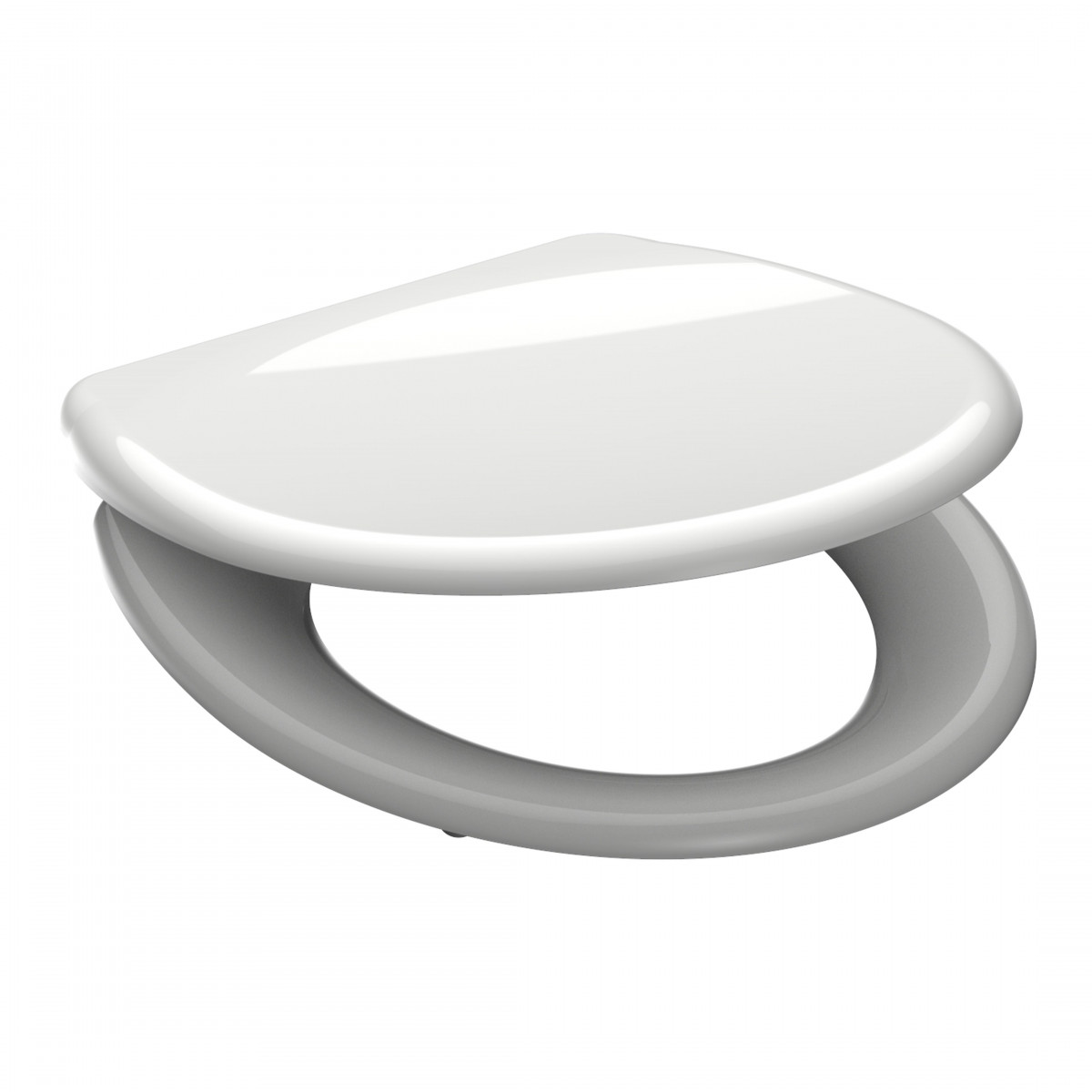 WC seat WHITE • Duroplast • Soft-close mechanism &amp; quick-release fastener