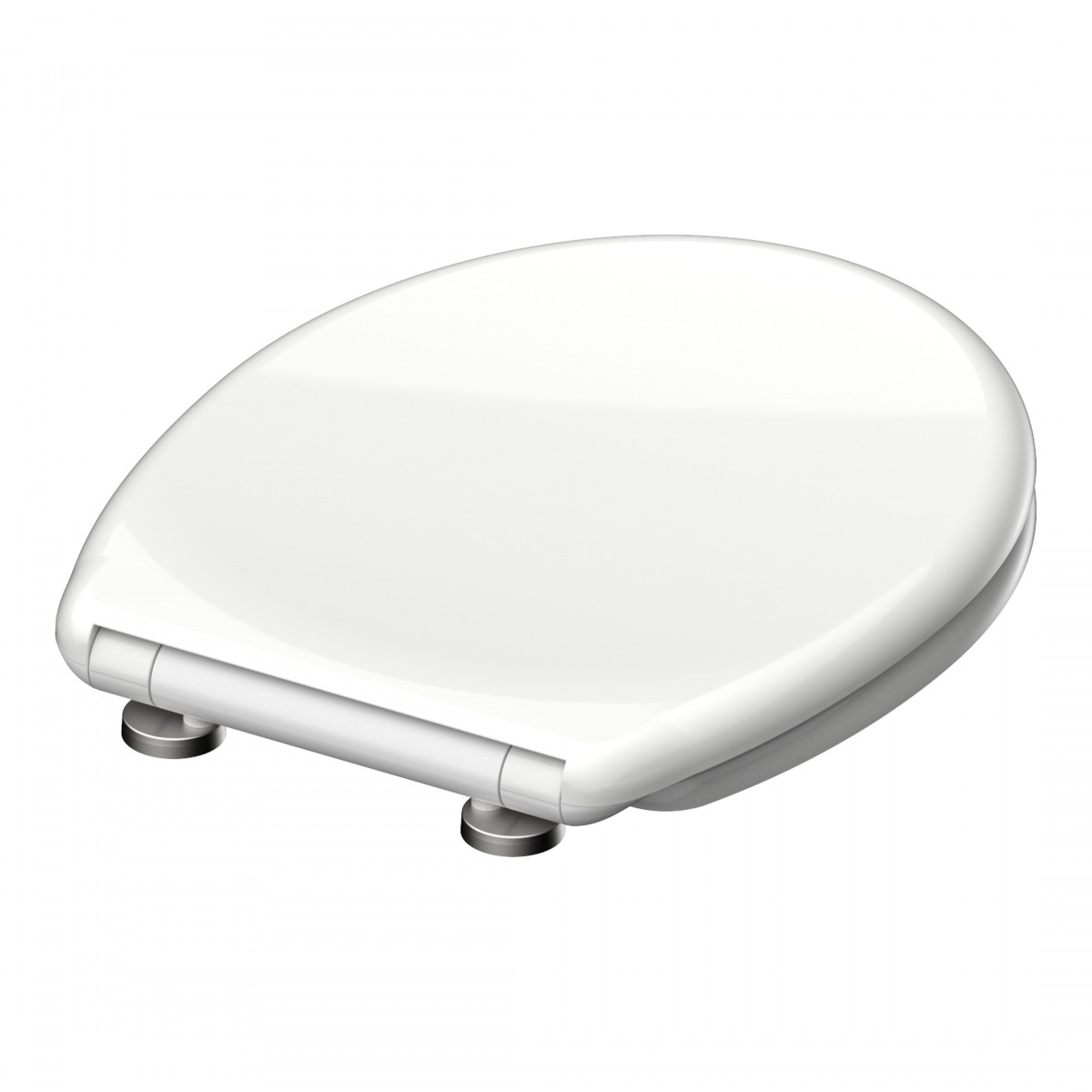 WC seat WHITE • Duroplast • Soft-close mechanism &amp; quick-release fastener