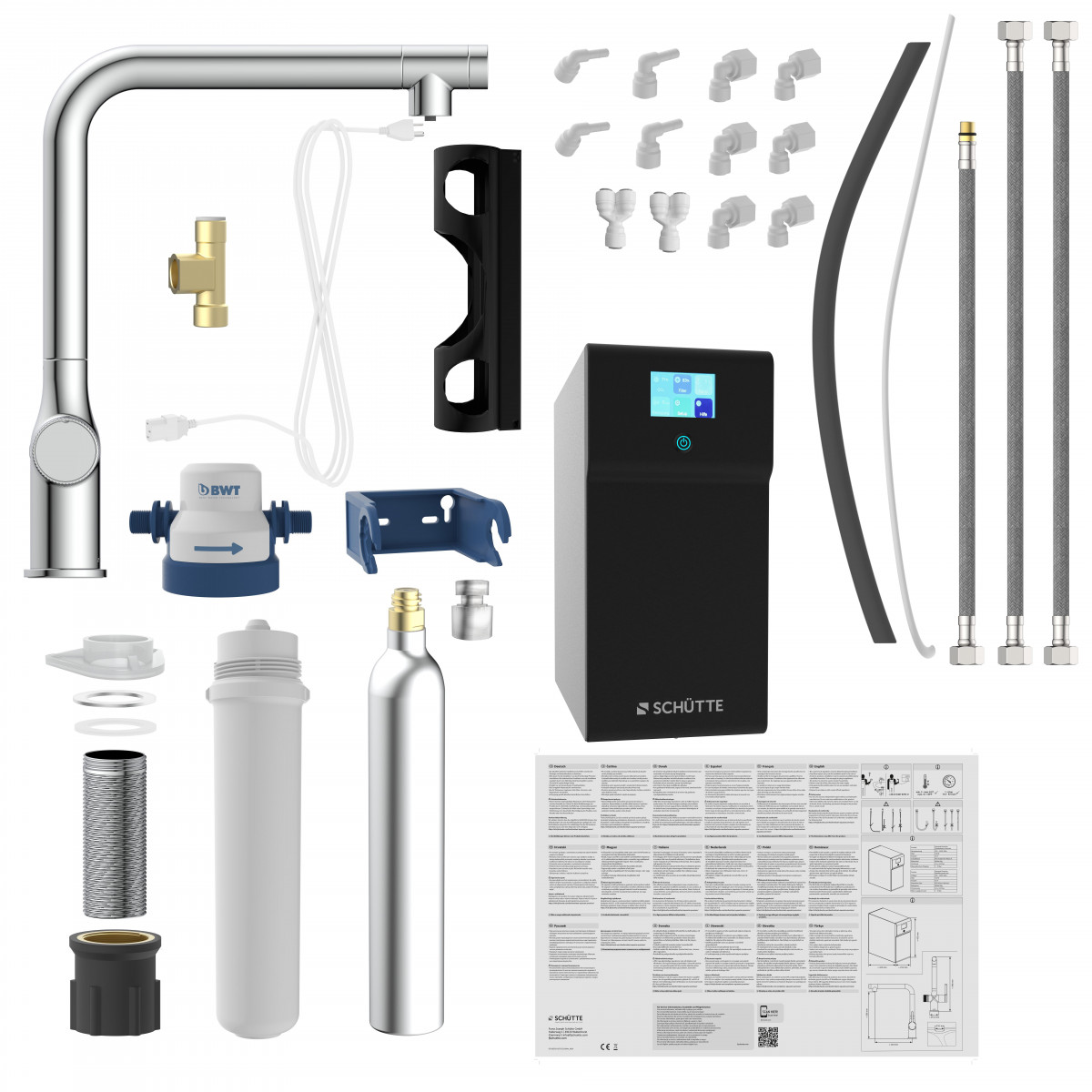 AQUASTAR PREMIUM • Bruisend water kraan • Roestvrijstalen look
