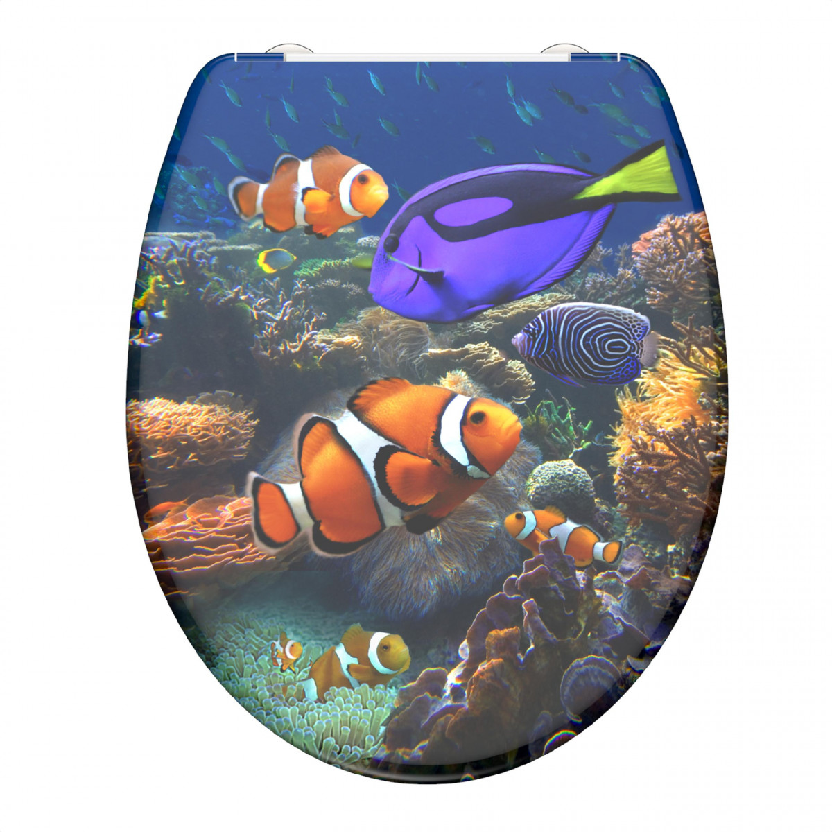 Siège WC SEA LIFE • plastique thermodurci • Avec abaissement automatique • SCHÜTTE