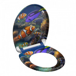 Siège WC SEA LIFE • plastique thermodurci • Avec abaissement automatique • SCHÜTTE