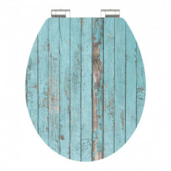 HG Siège WC BLUE WOOD • MDF • Avec abaissement automatique • SCHÜTTE