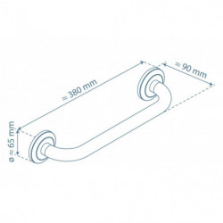 LONDON bath handle • chrome