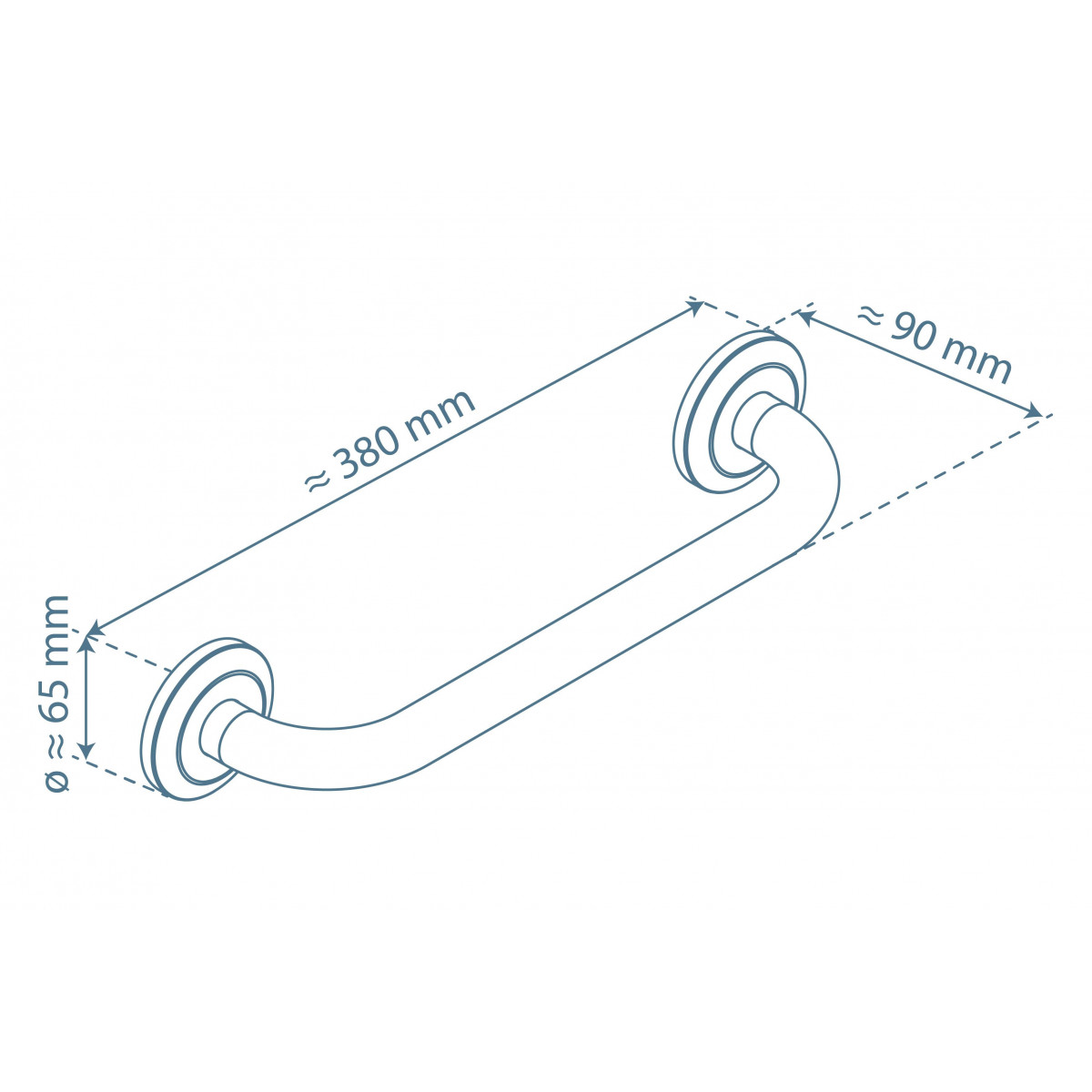 LONDON bath handle • chrome