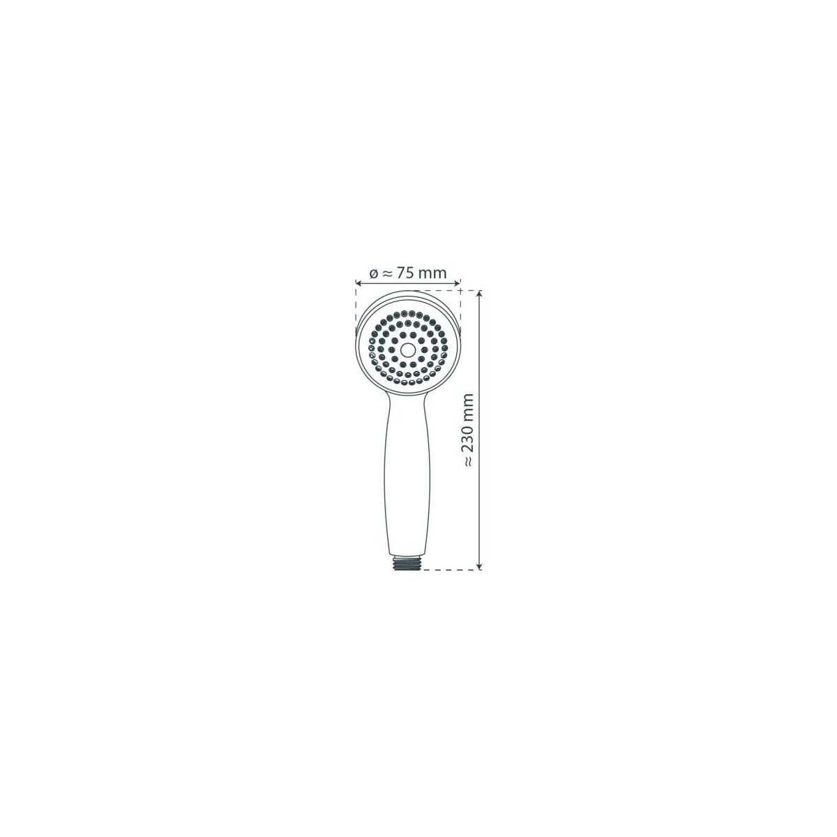 RIMINI Shower head • Chrome • SCHÜTTE