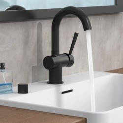 CORNWALL Mitigeur de lavabo • noir mat • SCHÜTTE