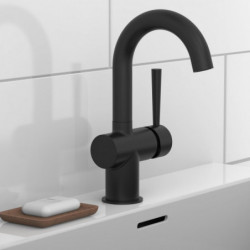 CORNWALL Mitigeur de lavabo • noir mat • SCHÜTTE