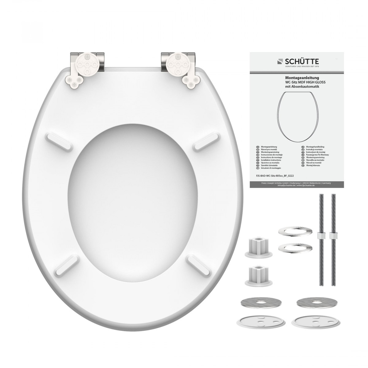 HG WC seat POLAR LIGHTS • MDF • With soft-close mechanism • SCHÜTTE