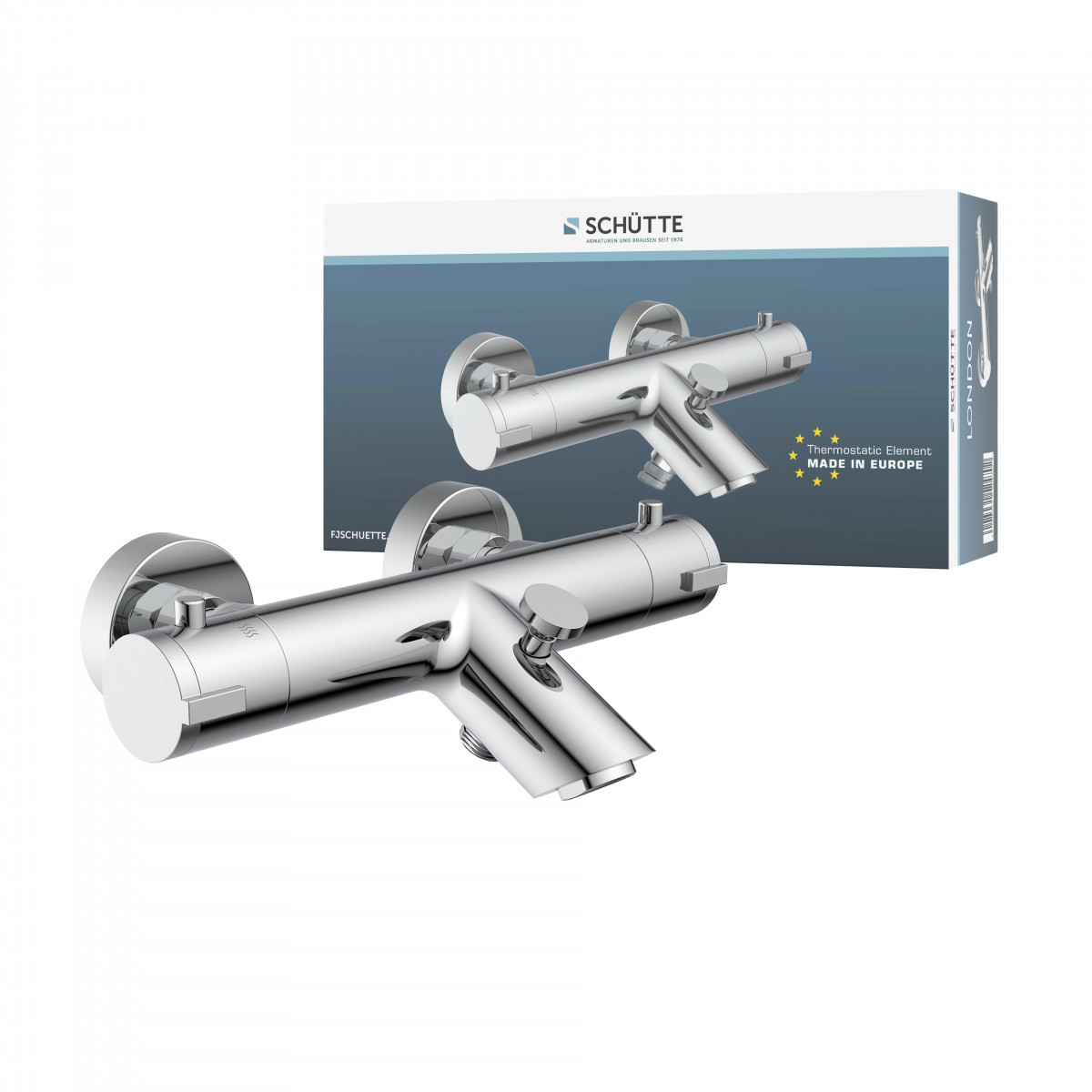 LONDON Mitigeur thermostatique pour bain • Chrome • SCHÜTTE