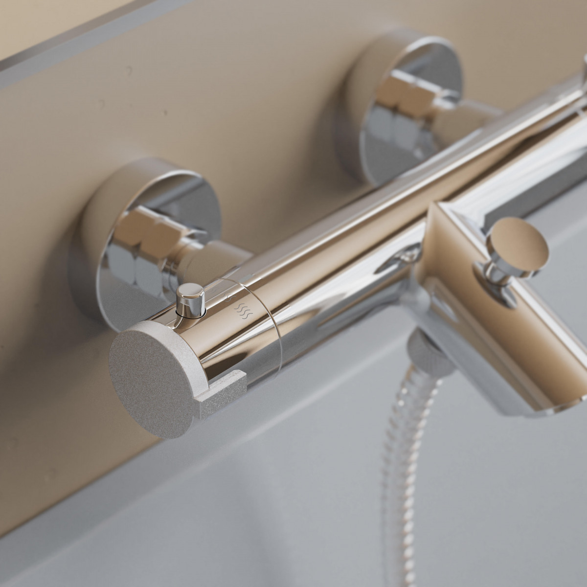LONDON Mitigeur thermostatique pour bain • Chrome • SCHÜTTE