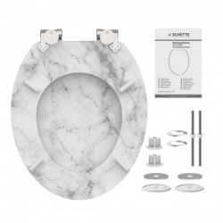Siège WC MARMOR STONE • MDF • Avec abaissement automatique • SCHÜTTE
