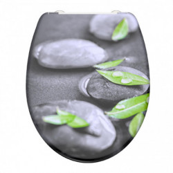 Siège WC STONE • plastique thermodurci • Avec abaissement automatique • SCHÜTTE