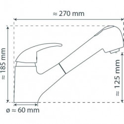 Spoelmengkraan ALBATROS • chroom • SCHÜTTE