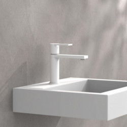 MANHATTAN Robinetterie de lavabo • Blanc mat