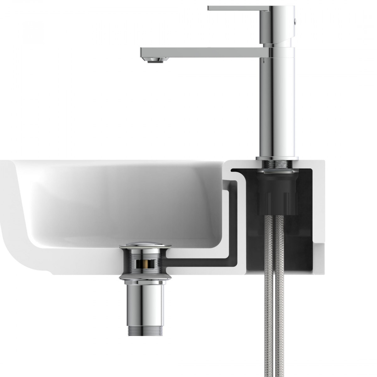 MANHATTAN Robinetterie de lavabo • Chrome