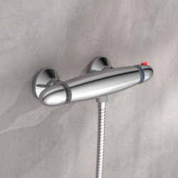 SUPRA thermostatische douchemengkraan • chroom • SCHÜTTE
