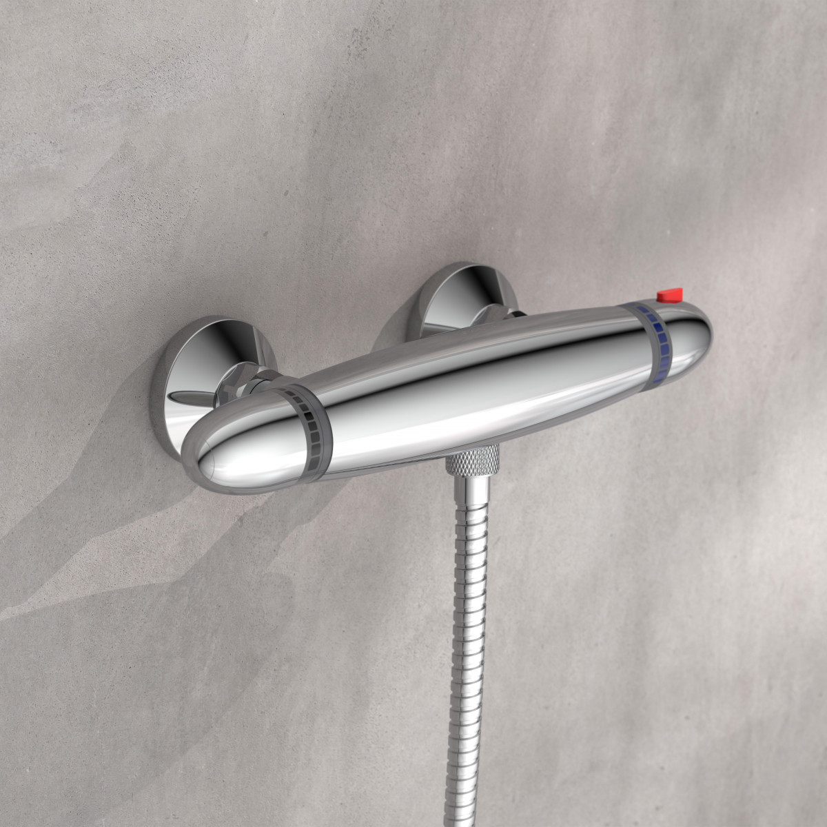 SUPRA Mitigeur thermostatique de douche • Chrome • SCHÜTTE