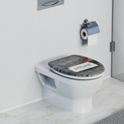 Siège WC OFFLINE • Duroplast • Avec abaissement automatique • SCHÜTTE