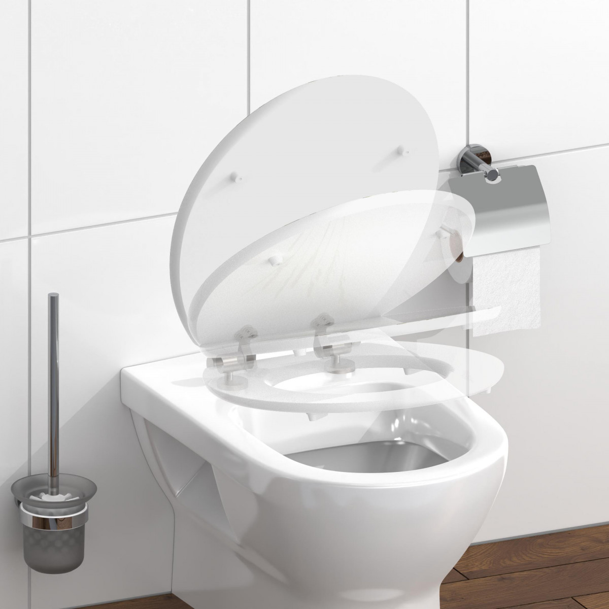 HG Siège WC BALANCE • MDF • Avec abaissement automatique • SCHÜTTE