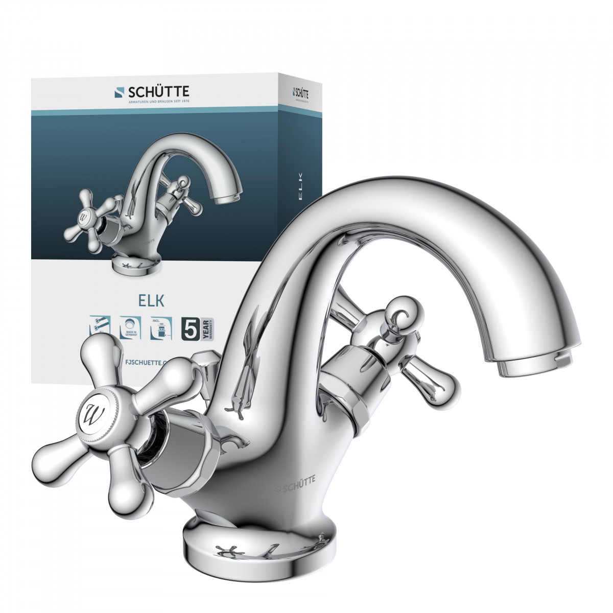 ELK basin mixer • chrome • SCHÜTTE