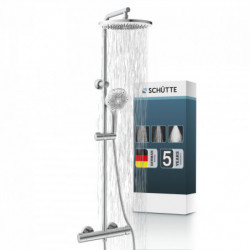 JAVA Overhead shower set with single-lever mixer • Chrome