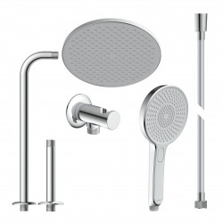 KARIBIK Set de douche complet • Chrome/gris clair • SCHÜTTE