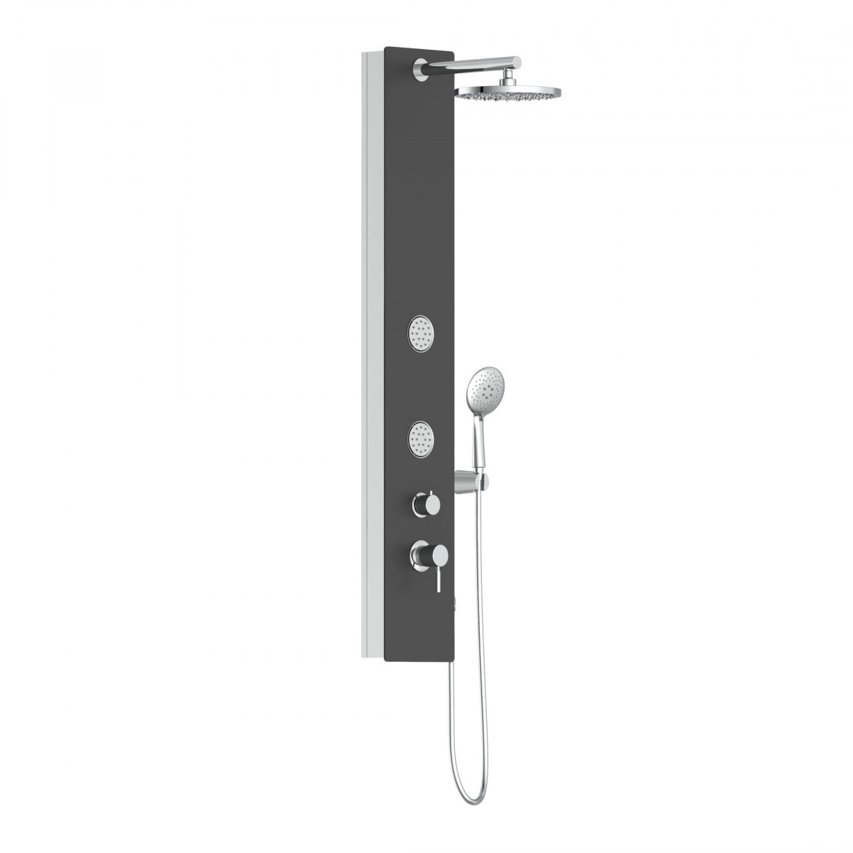 Glass shower panel • Anthracite • SCHÜTTE