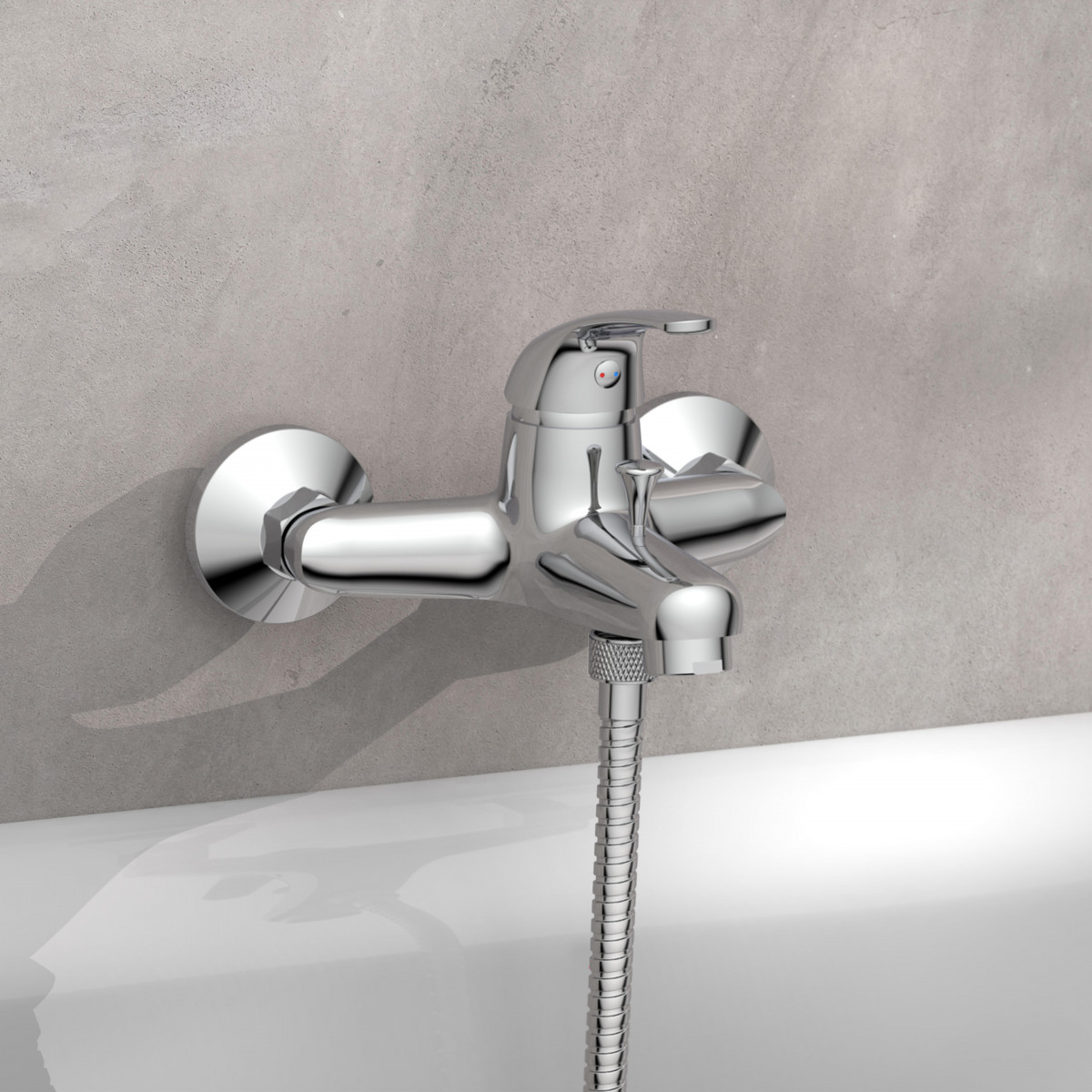 ATHOS bath mixer • chrome • SCHÜTTE