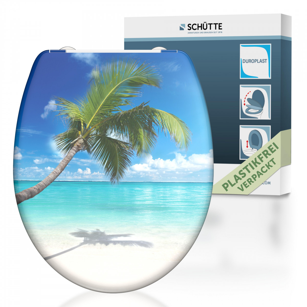 CARRIBEAN WC seat • Duroplast • With soft-close mechanism • SCHÜTTE