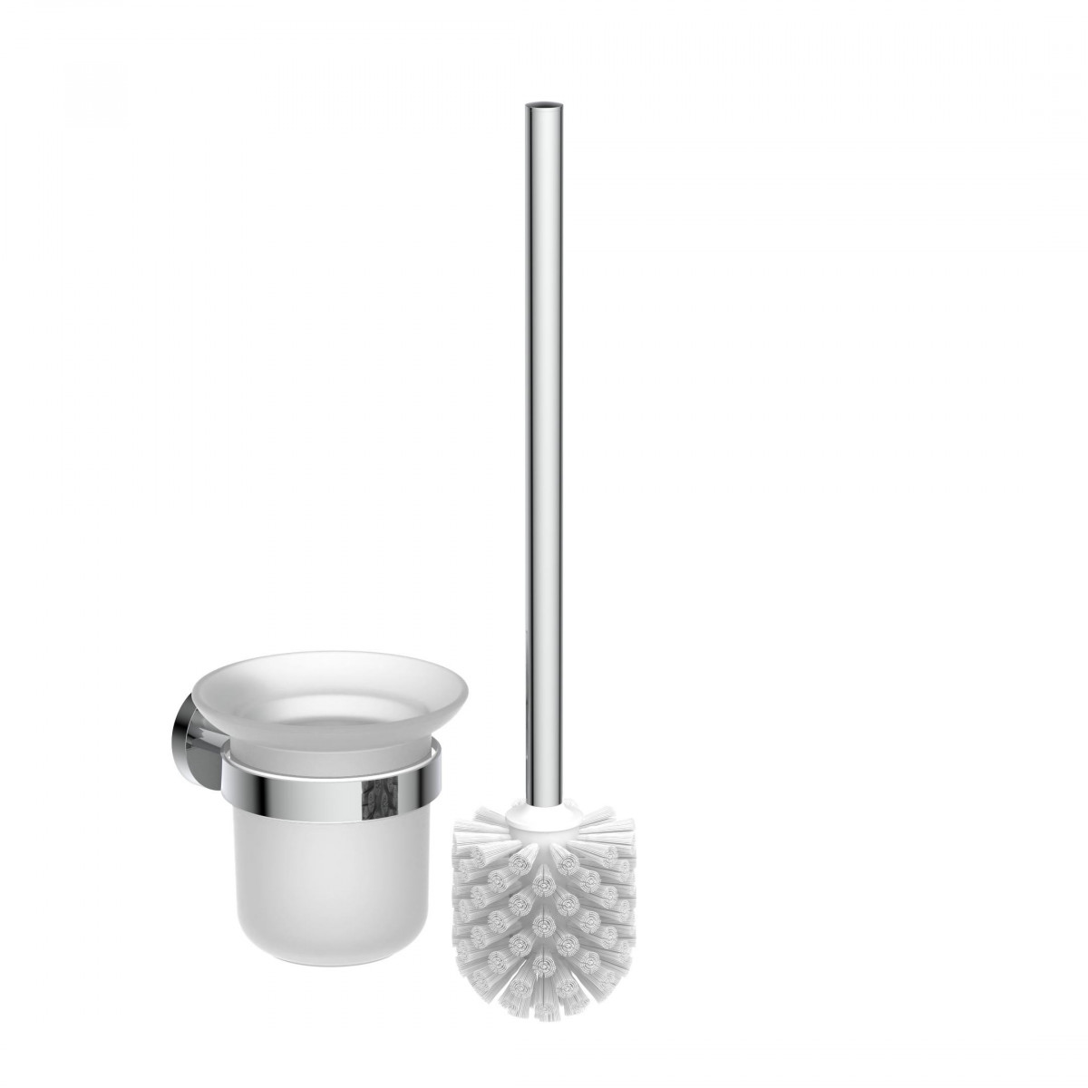 LONDON toilet brush set • chrome