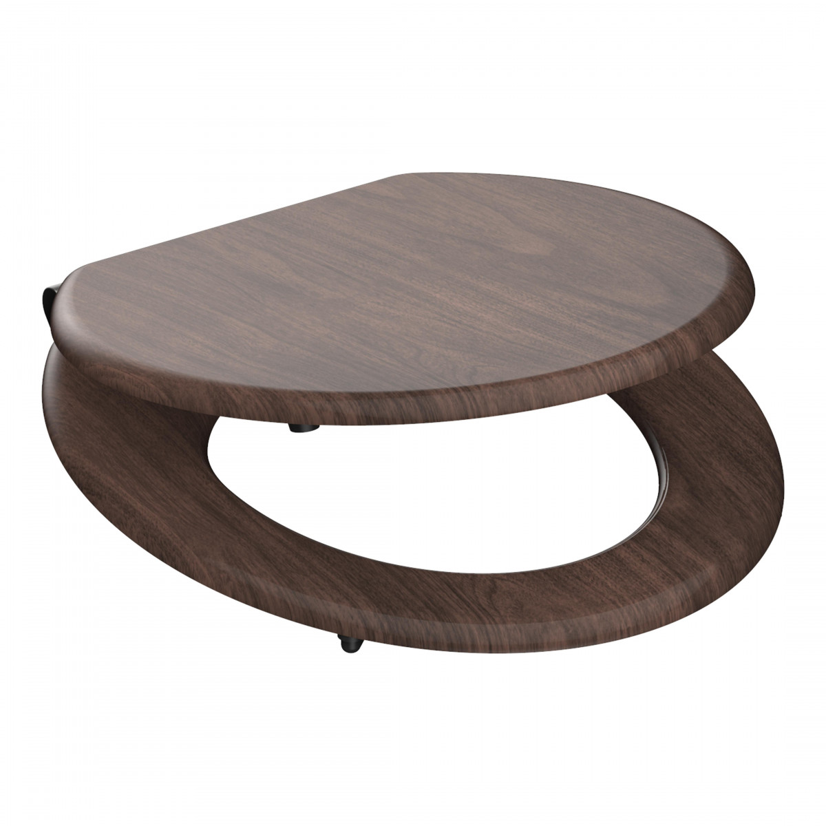 Siège WC DARK WOOD • MDF • Avec abaissement automatique • SCHÜTTE
