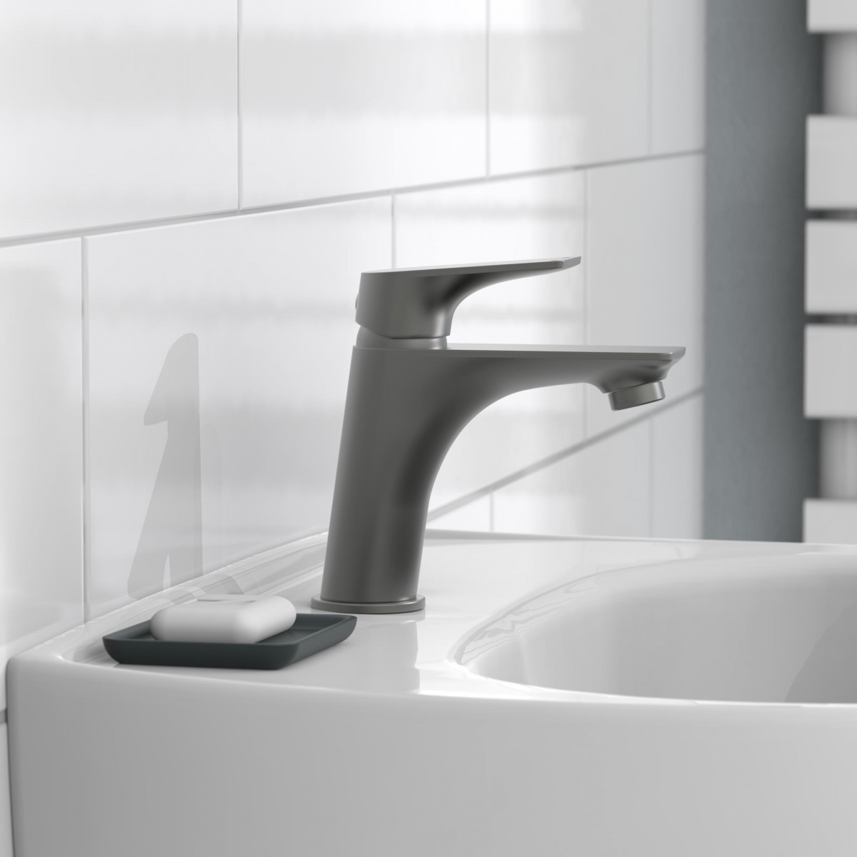 BOSTON basin mixer • Graphite matt