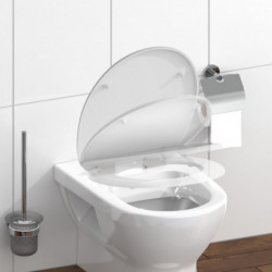 Siège WC WHITE • plastique thermodurci • Avec abaissement automatique • SCHÜTTE
