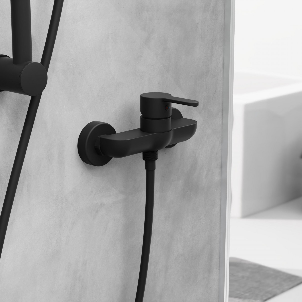 Robinet de douche DENVER • noir mat • SCHÜTTE