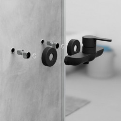 Robinet de douche DENVER • noir mat • SCHÜTTE