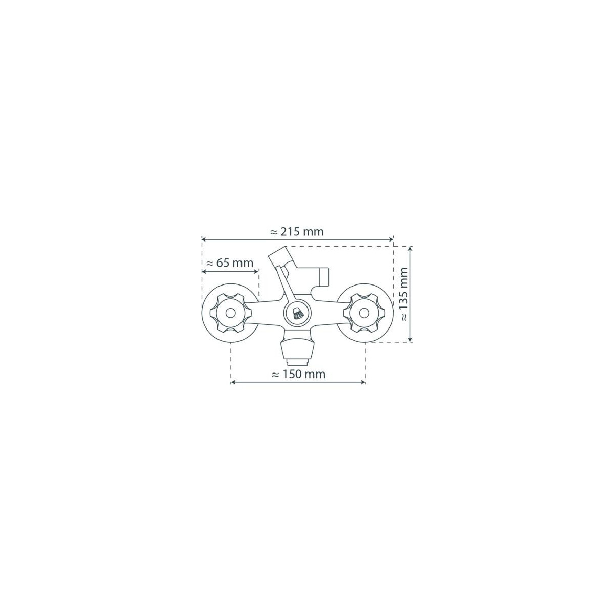 SAVINO Mitigeur de baignoire • Chrome • SCHÜTTE