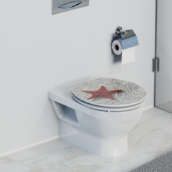 HG WC-zitting RED STARFISH • MDF • Met soft-close mechanisme • SCHÜTTE