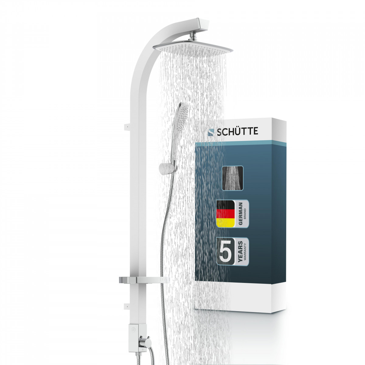 MADAGASKAR Set de douche aérien • Blanc • SCHÜTTE