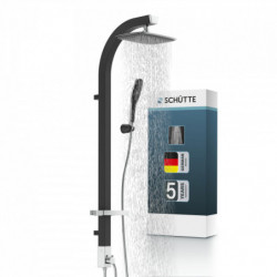 MADAGASKAR overhead shower set • black • SCHÜTTE