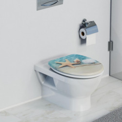 Siège WC BEACH • plastique thermodurci • Avec abaissement automatique • SCHÜTTE