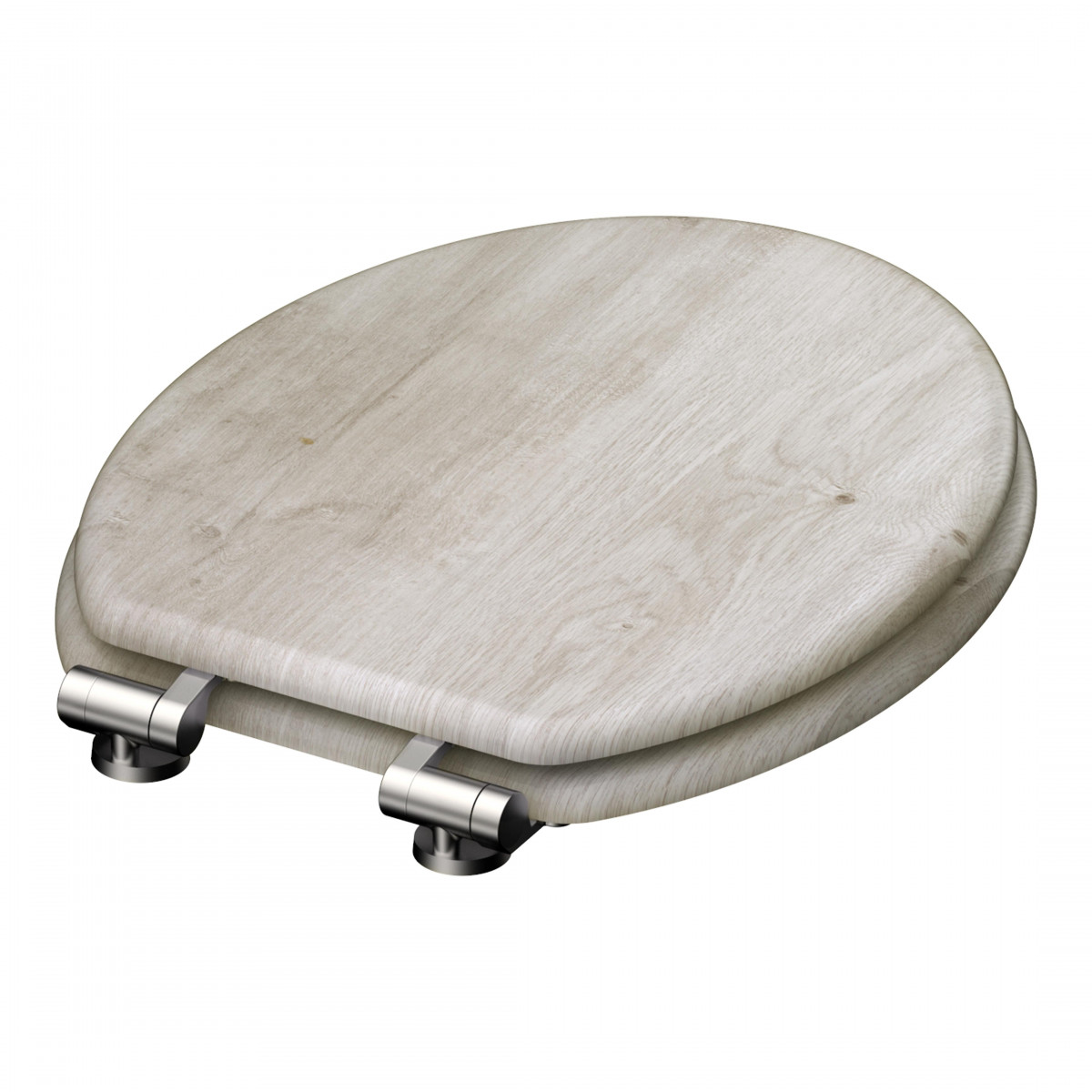 WC seat LIGHT WOOD • MDF • With soft-close mechanism • SCHÜTTE