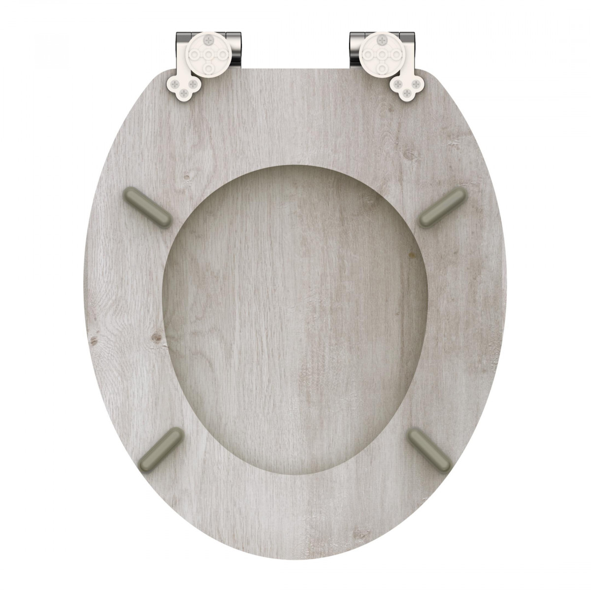 WC seat LIGHT WOOD • MDF • With soft-close mechanism • SCHÜTTE