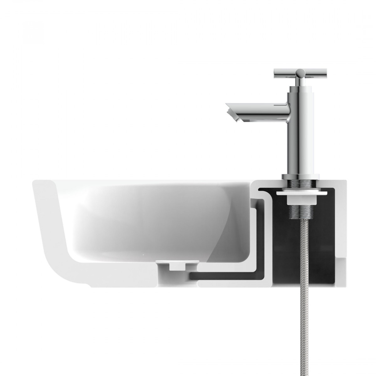 MATAO Pedestal valve • chrome • SCHÜTTE
