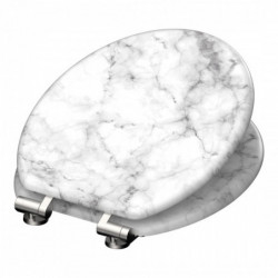 WC seat MARMOR STONE • MDF • With soft-close mechanism • SCHÜTTE