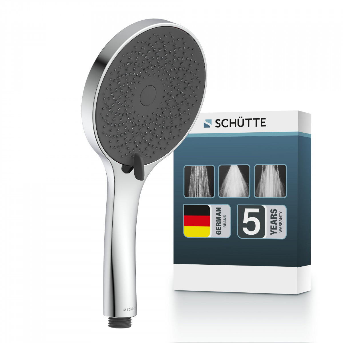 CAPRI handdouche • chroom antraciet • SCHÜTTE