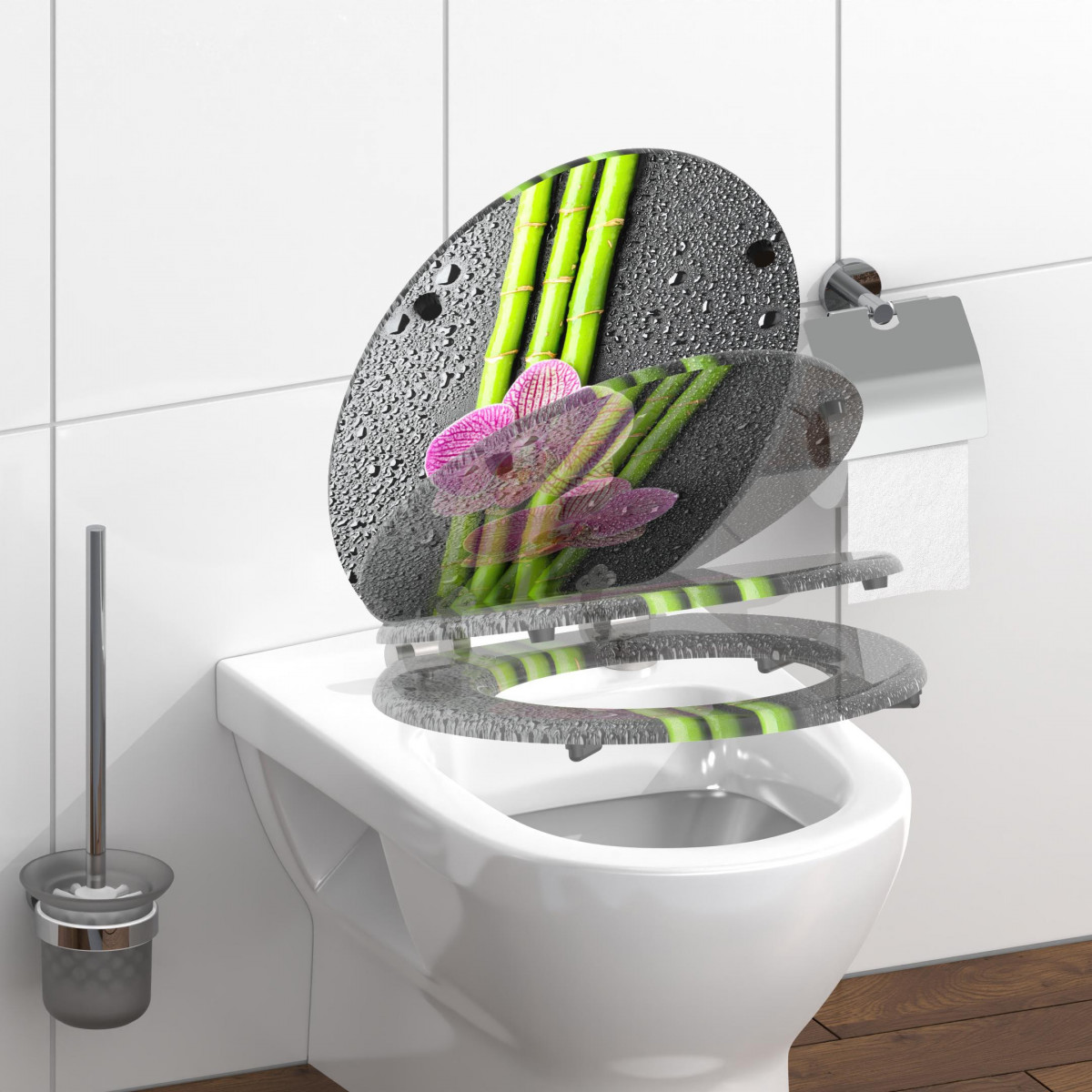 Siège WC ASIA • MDF • Avec abaissement automatique • SCHÜTTE